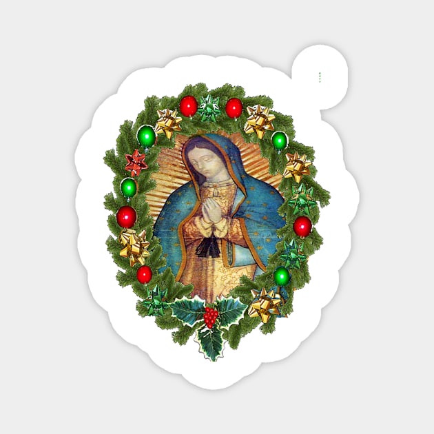 Guadalupe Our Lady of Virgin Mary Mexico Catholic Shirt Magnet by hispanicworld