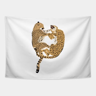 Cheetah Cuddles Tapestry