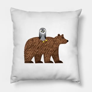 The Owl and The Bear Pillow