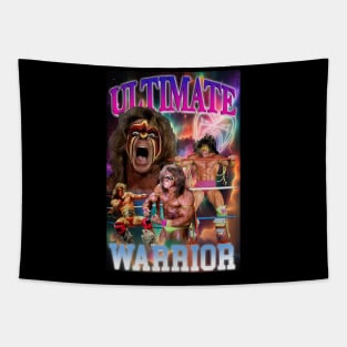 90s Bootleg Style Warrior Tribute Tapestry