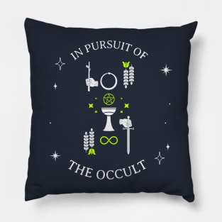 In Pursuit of the Occult Occultism Magick Pagan Pillow