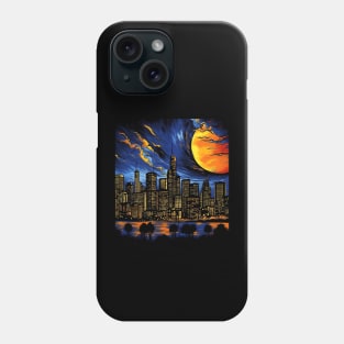 Los Angeles Skyline City of Angels LA in a Vibrant Light Phone Case