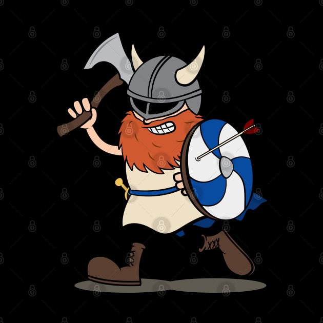 Viking Berserker Cartoon by Koyaanisqatsian