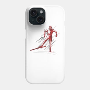 cross-country ski Phone Case