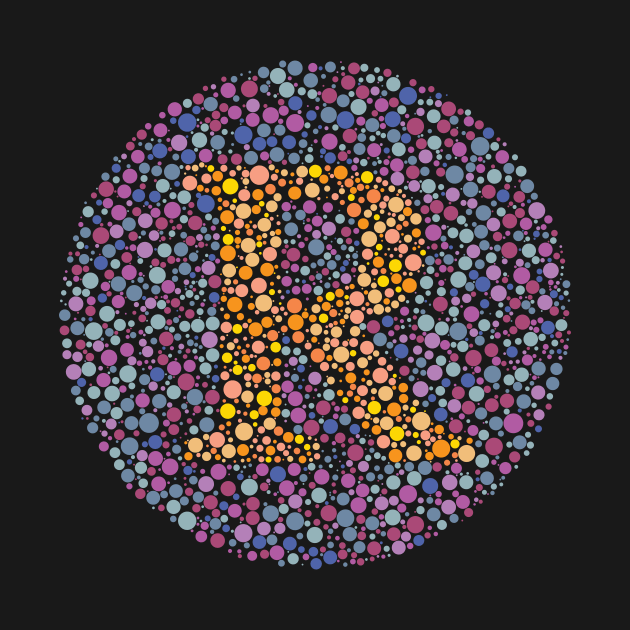 Letter R Ishihara Test by CorneaDesigns