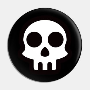 Skull logo Pin