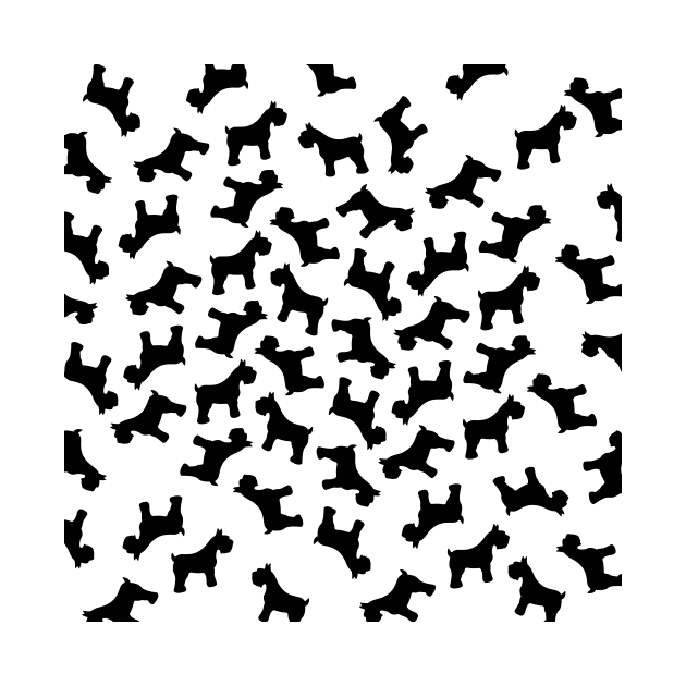 Schnauzer Black Pattern by XOOXOO