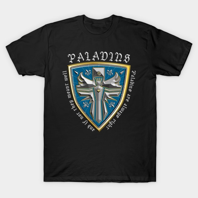 Rpg T-Shirt Paladin D20 Gamer Funny Roleplaying Gift Rpg T-Shirt Paladin D20 Gamer Funny Roleplaying Gift