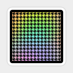 Rainbow Houndstooth Magnet