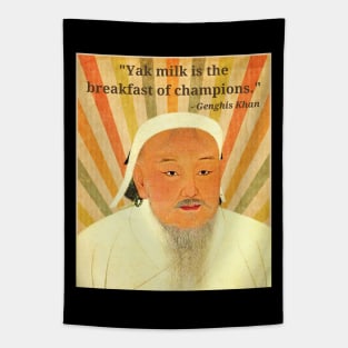 Yak Milk Is The Breakfast of Champions Tapestry