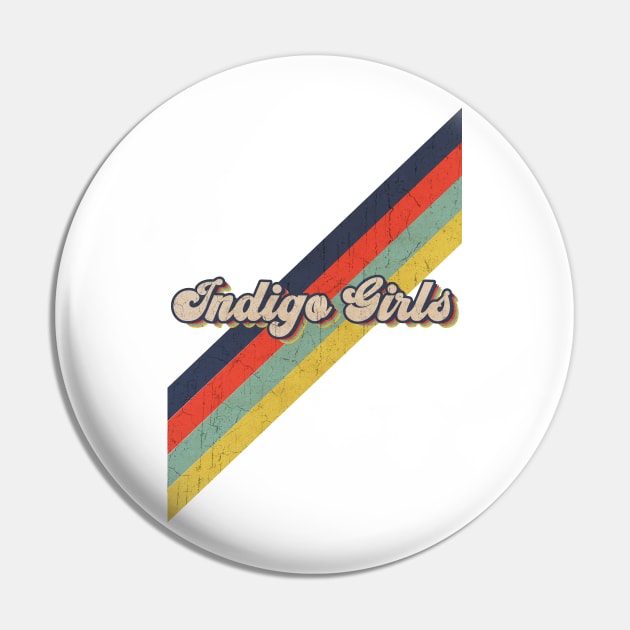 retro vintage color Indigo Girls Pin by HarryMarket