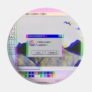 Vaporwave Anti capitalists Pin