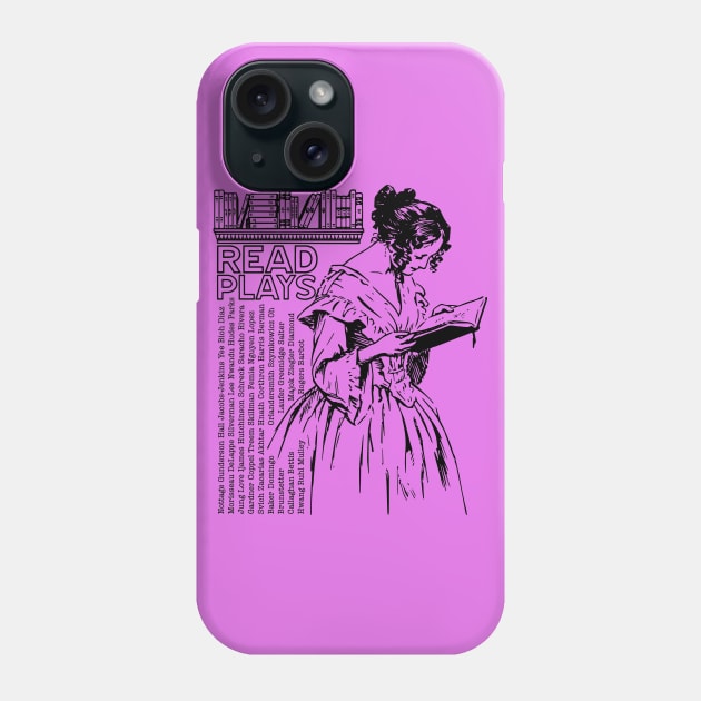 Read Plays Phone Case by CafeConCawfee