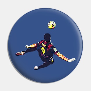 Luis Suarez Pop Art Pin