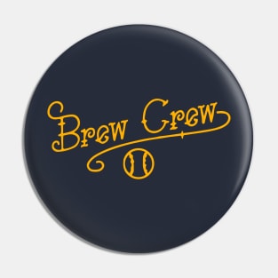 Brew Crew Baseball Tattoo Pin