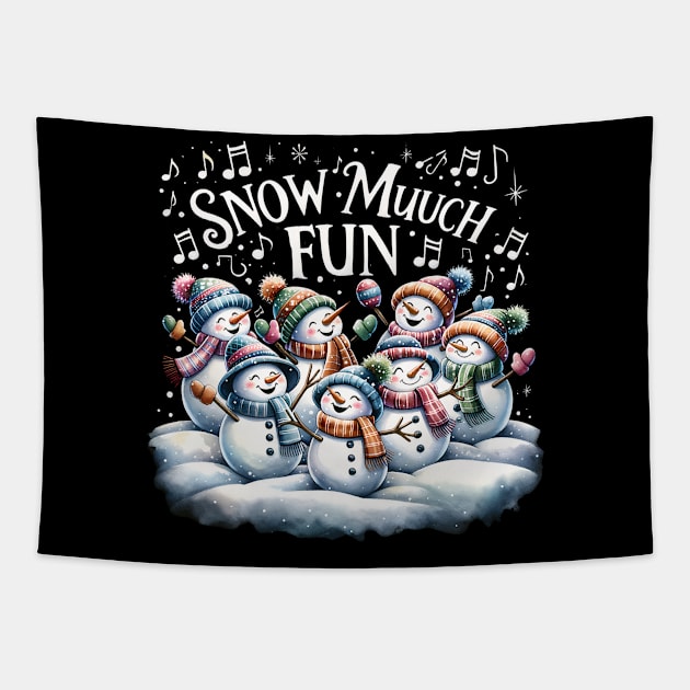 Dancing Snowmen Tapestry by EternalEntity