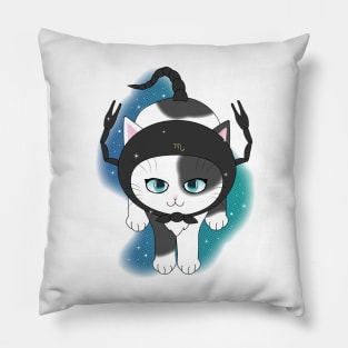 Zodiac Astrology Horoscope Star Sign Cat - Scorpio Pillow