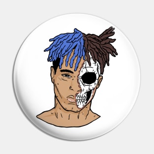 XXX Blue Skull Pin