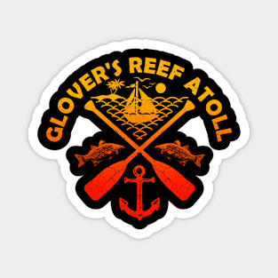 Glover's Reef Atoll Beach, Belize, Boat Paddle Magnet