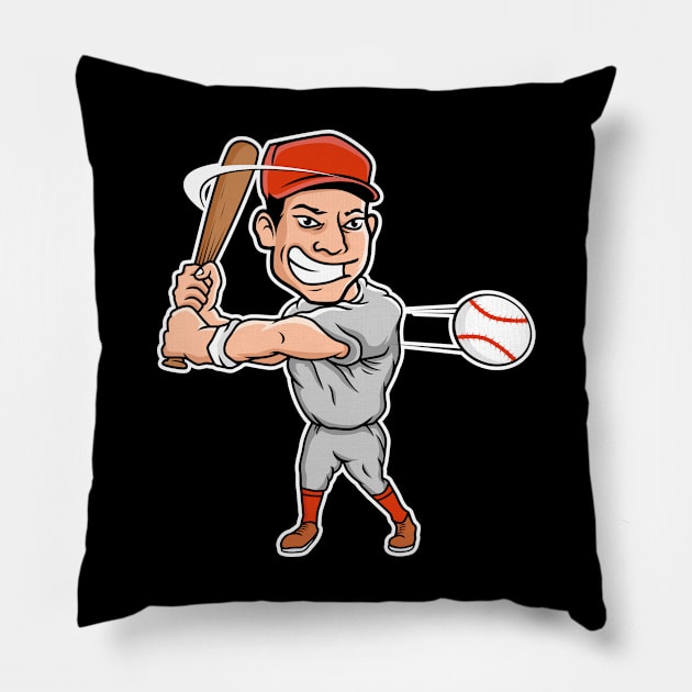 Baseball Player Pillow by TambuStore