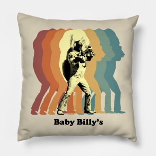 Baby Billy's Shadow Vintage Retro Pillow