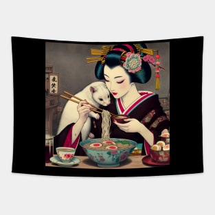 ramen life - ukiyo-e ramen life Tapestry