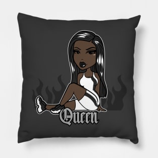 Queen Doll girl Black-Out v3.1 Pillow