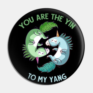 Yin Yang Unicorn Pin