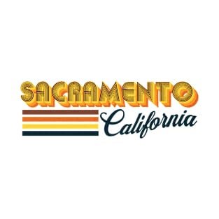 Sacramento California Retro-Style T-Shirt
