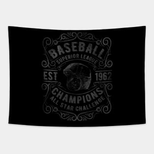 Vintage Baseball League Tapestry