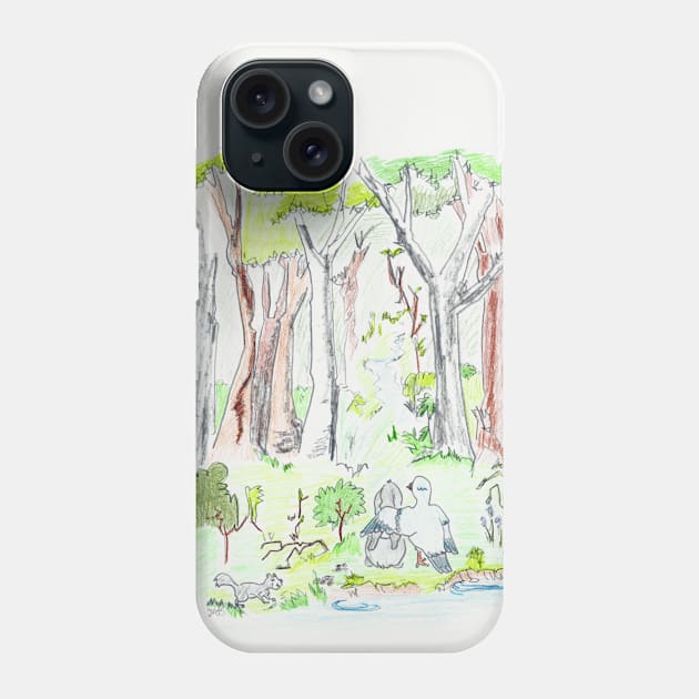 Fritter's Spring: Big Wide Woodmarsh Lispe Phone Case by Lispe