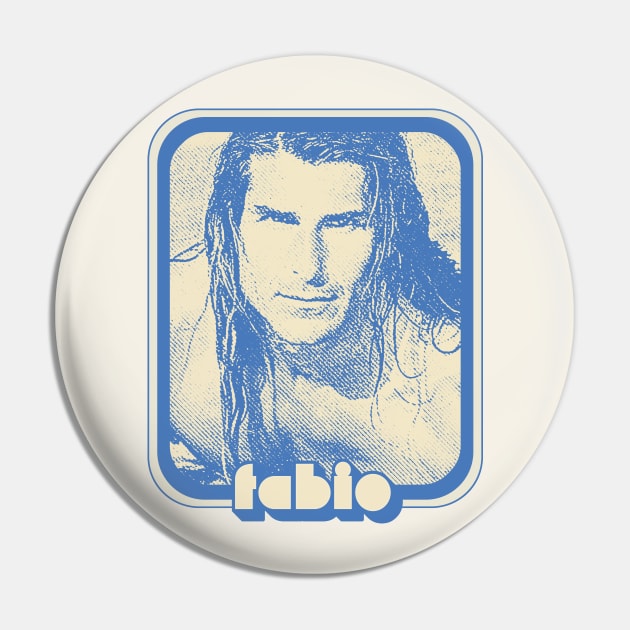 Fabio // Retro 90s Aesthetic Fan Design Pin by DankFutura