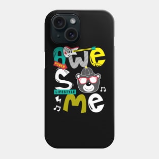 awesome typography design Phone Case