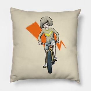 Bike girl Pillow