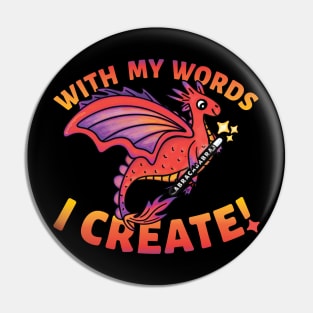 With My Words... in Orange Pin