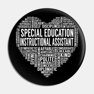 Special Education Instructional Assistant Heart Pin