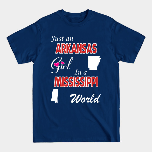 Discover Arkansas - Mississippi - Arkansas - T-Shirt