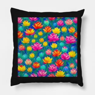 A Watercolor Floral Masterpiece Pillow