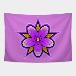 cherry blossom purple Tapestry