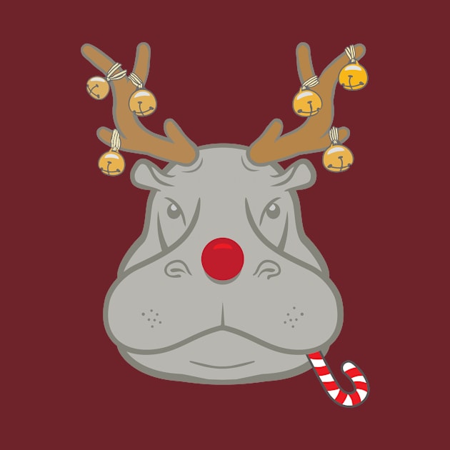 Christmas Hippo by jacisjake