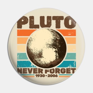 Pluto - retro aesthetic Pin