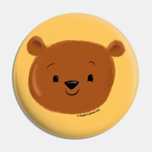 Cute Bear Face Pin