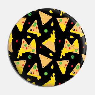 Cheesy Nachos Food Pattern Pin