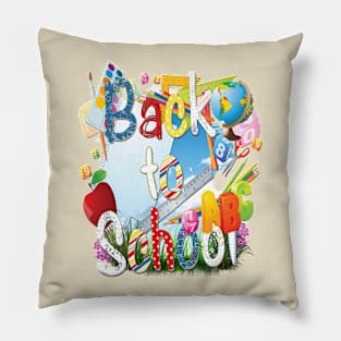 Back to school in Spring Pillow