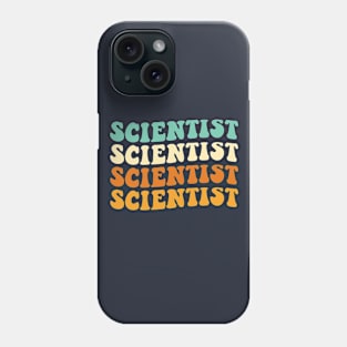 Funny Scientist Gift Retro Scientist Gift Groovy Scientist Phone Case