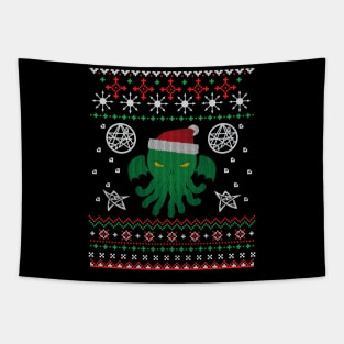 Cthulhu Ugly Sweater Tapestry