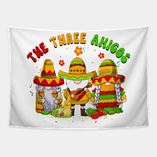 The Three Amigos Mexican Gnomes Fiesta appy Cinco De Mayo Gift Tapestry