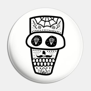 Day of the Dead Sugar Skull Pin