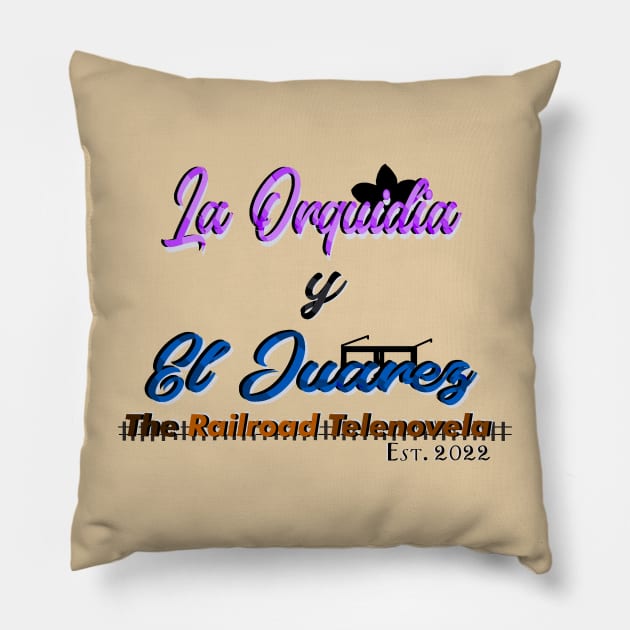 La Orquidia y El Juarez Pillow by Orchid's Art