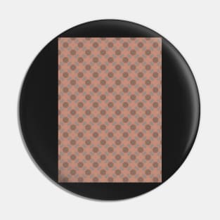 Orange and Gray Circles Pattern Pin